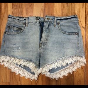 Free People Denim Shorts